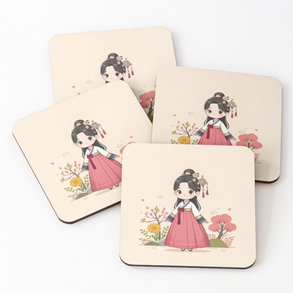 Item preview, Woman wearing hanbok(한복) designed and sold by lovelybong.