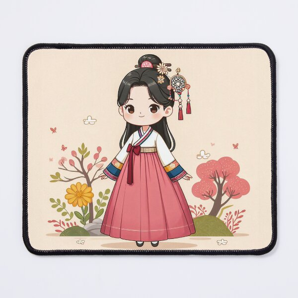 Item preview, Woman wearing hanbok(한복) designed and sold by lovelybong.