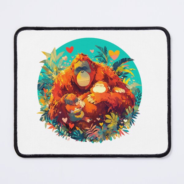 Item preview, Tapanuli Orangutan In Love // Endangered species // Orangutan // Animal in danger designed and sold by SMARTKIT DESIGNAGENCY.