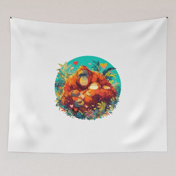 Item preview, Tapanuli Orangutan In Love // Endangered species // Orangutan // Animal in danger designed and sold by SMARTKIT  DESIGNAGENCY.