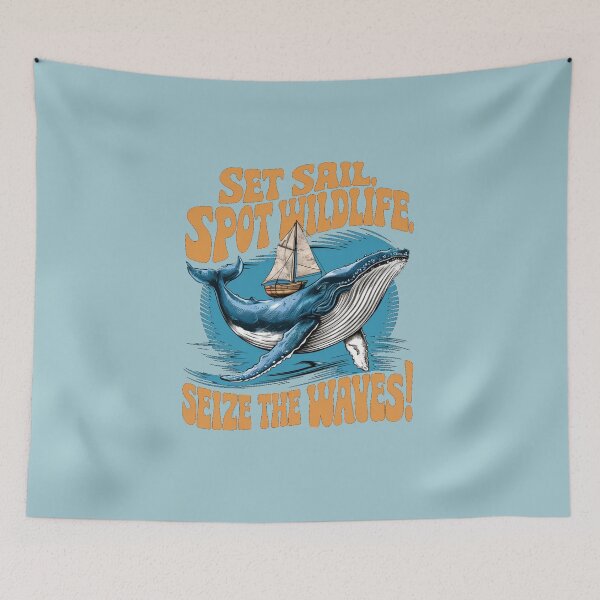 Item preview, Whale, Set Sail, Spot Wildlife, Seize the Waves! designed and sold by WiolettaS.