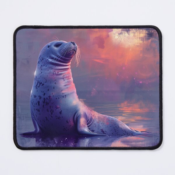 Item preview, Seal Basks in Surreal Sunset designed and sold by palmyst.