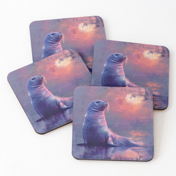 Item preview, Seal Basks in Surreal Sunset designed and sold by palmyst.