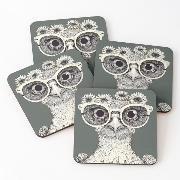 Item preview, Hipster Hoot - Stylish Owl with Daisy Glasses designed and sold by ElegantQuirk.