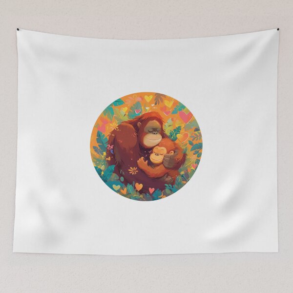 Item preview, Tapanuli Orangutan In Love // Endangered species // Orangutan // Animal in danger designed and sold by SMARTKIT  DESIGNAGENCY.