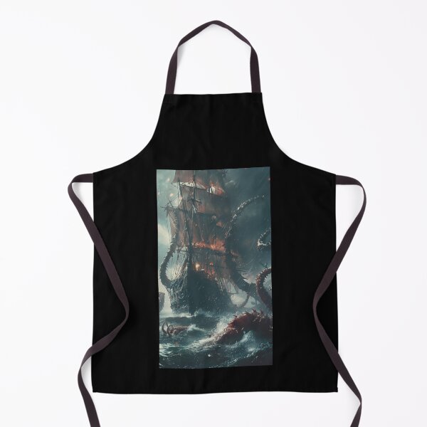 Item preview, Sea Monster Attacks Ghost Ship designed and sold by palmyst.