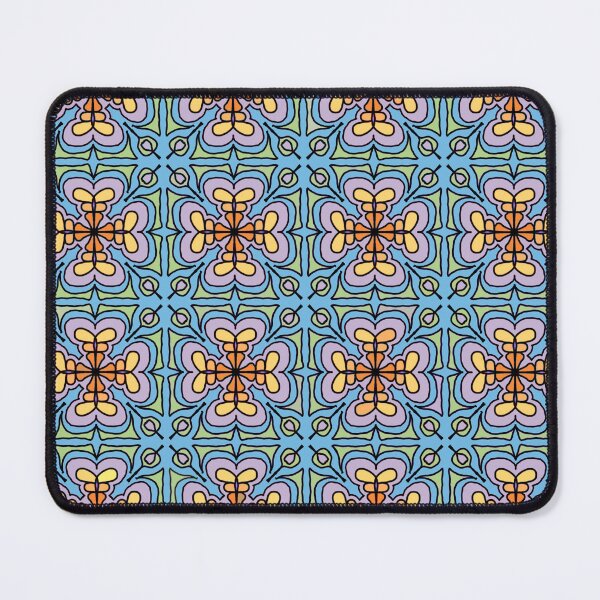 Item preview, Stylized floral tile pattern designed and sold by RedLeafPine.