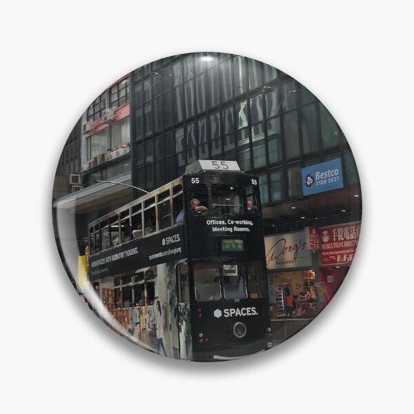 Item preview, A black tram in Wan Chai, Hong Kong  designed and sold by aiko-p.