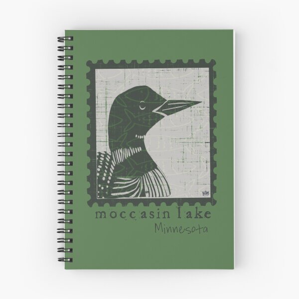 Item preview, Loon stamp misty morning designed and sold by BehindBoe.