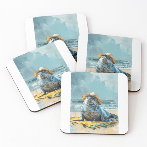 Item preview, Seal Relaxes on Sunny Beach designed and sold by palmyst.