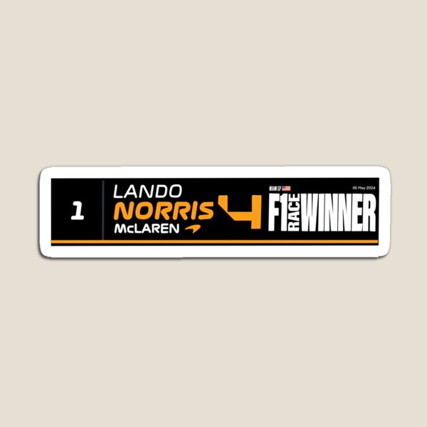 Artikelvorschau, Lando Norris erster GP-Sieg 2024 entworfen und verkauft von prettynight.