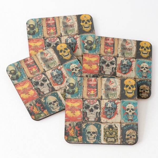 Item preview, Vintage Tin Can Designs on Tiles designed and sold by palmyst.