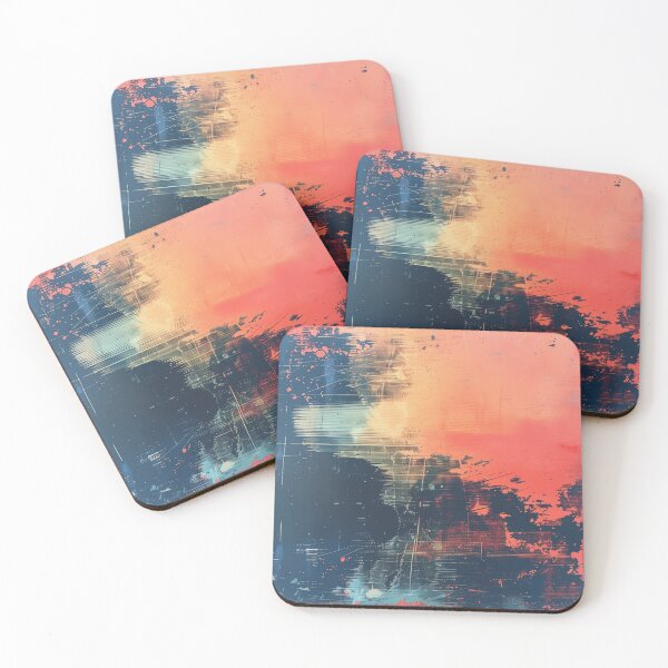 Item preview, Urban Artistic Explosion in Red and Blue designed and sold by palmyst.