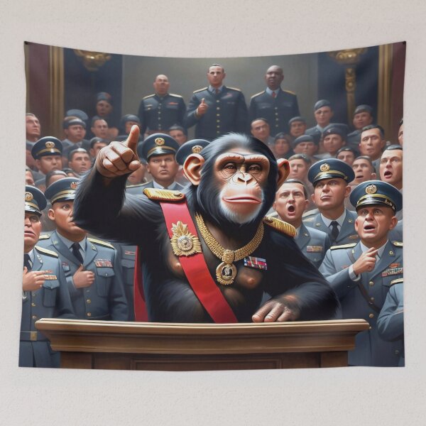 Item preview, Chimpanzee Dictator designed and sold by m-y-A-I-A-R-T-.