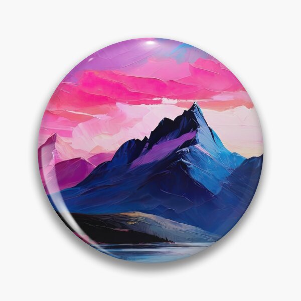 Item preview, Bright sunset over mountains  designed and sold by myikigai.