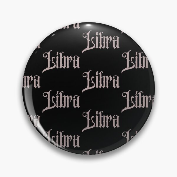 Item preview, Libra Gothic Lettering Zodiac Sign designed and sold by Hellofriendco.
