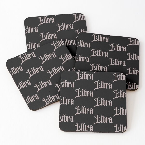 Item preview, Libra Gothic Lettering Zodiac Sign designed and sold by Hellofriendco.