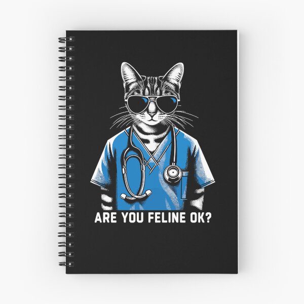 Item preview, Are You Feline OK? Retro Cat Nurse Gifts Nurse Week Gifts Funny Nurse designed and sold by KsuAnn.