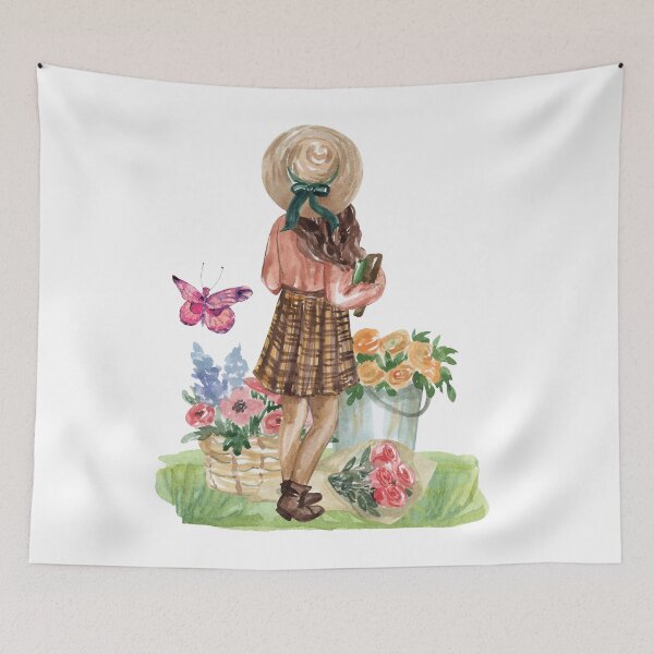 Item preview, Flower t-shirt, women's t-shirt Butterfly t-shirt, gardening t-shirt ,natural t-shirt designed and sold by MissCirce1993.