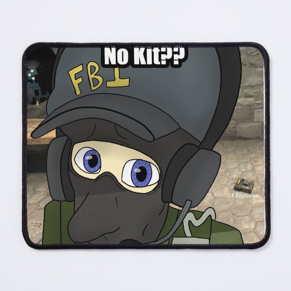Item preview, Csgo Cs2 "No kit??" Meme designed and sold by JadonStickers.