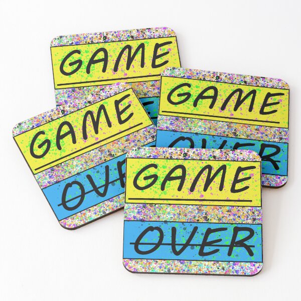 Item preview, Game Over with colored pattern designed and sold by Sky-99.