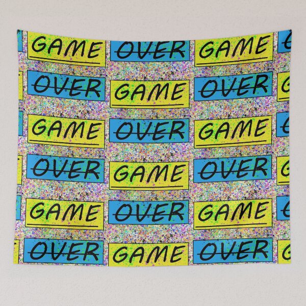 Item preview, Game Over with colored pattern designed and sold by Sky-99.