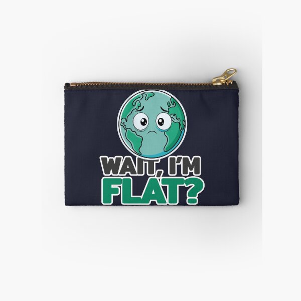 Artikelvorschau, Warte, ich bin flach? - flache Erde entworfen und verkauft von therockstuff.