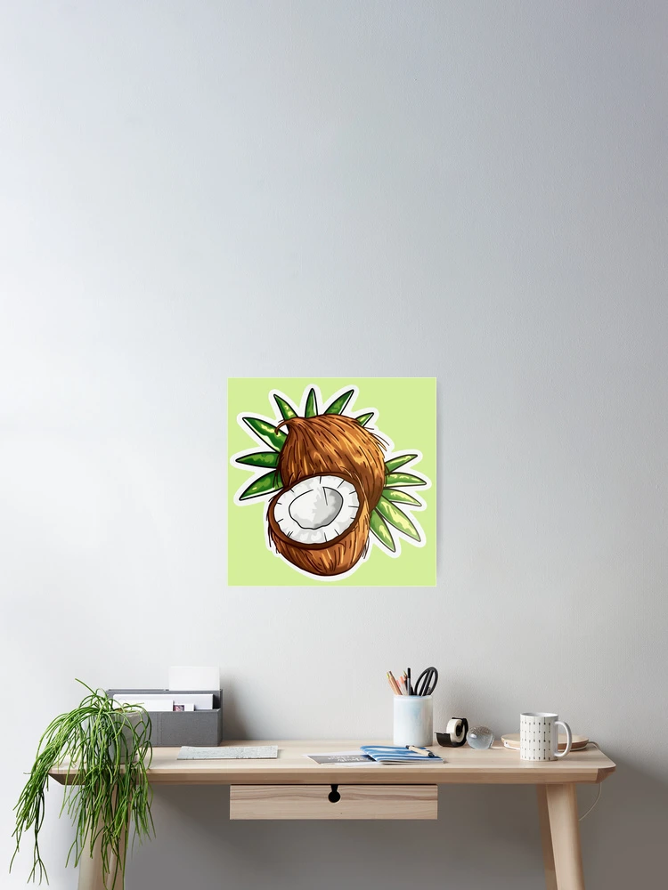 Thumbnail 2 of 3, Poster, Coconuts designed and sold by Midnight Garden.