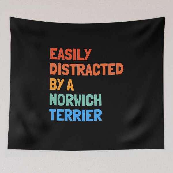 Item preview, Easily Distracted By A Norwich Terrier Funny Dog Gift  designed and sold by Guarddogdrive.