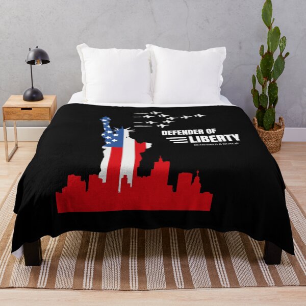 Item preview, Patriotic "Defender of Liberty" Statue of Liberty T-shirt designed and sold by BlueGoldArt.