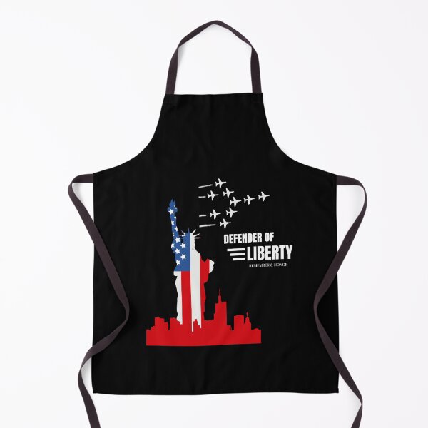 Item preview, Patriotic "Defender of Liberty" Statue of Liberty T-shirt designed and sold by BlueGoldArt.