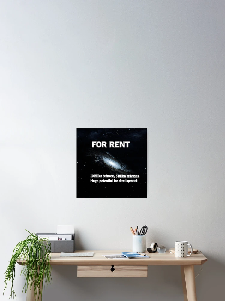 Thumbnail 2 of 3, Poster, Space For Rent designed and sold by Surreallytee.