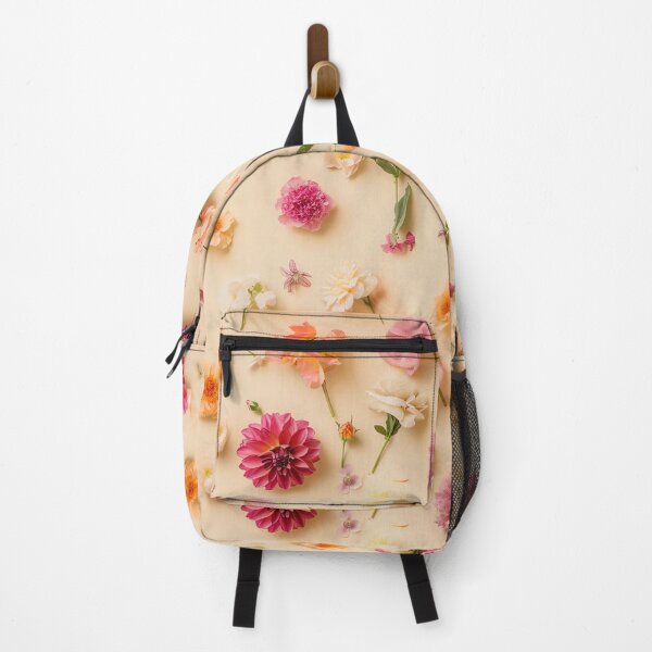 Item preview, A creative flat lay of assorted floral blooms forming designed and sold by sample325.