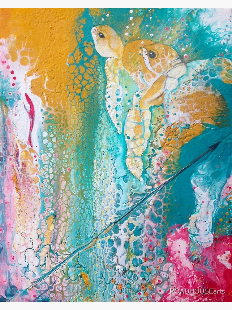 Thumbnail 3 of 3, Art Print, Flowing Currents designed and sold by ROADHOUSEarts.