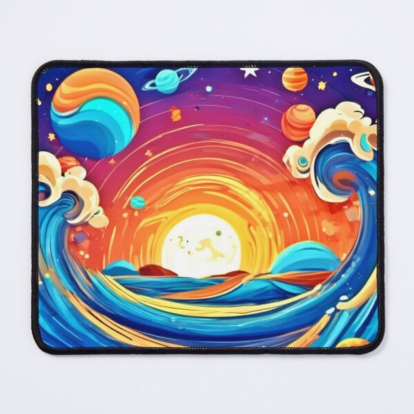 Item preview, Sky Waves: Celestial Cartoons designed and sold by Health And Fitness Posts e-Store.