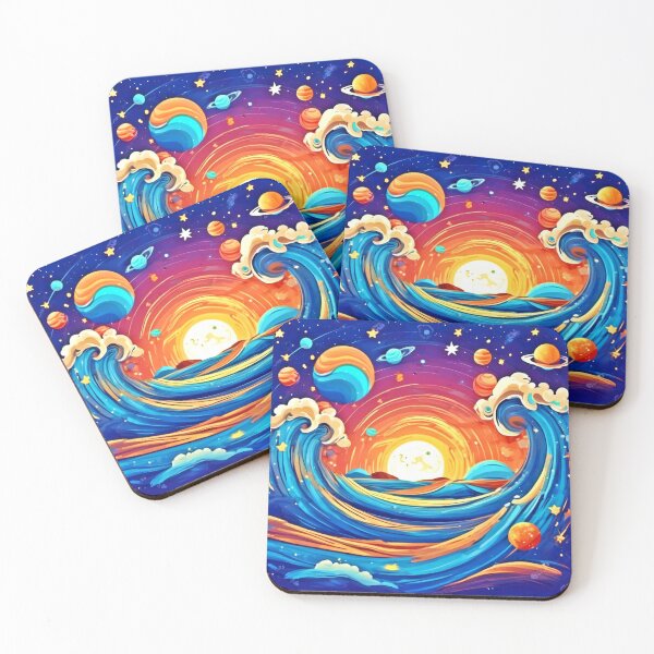 Item preview, Sky Waves: Celestial Cartoons designed and sold by Health And Fitness Posts e-Store.