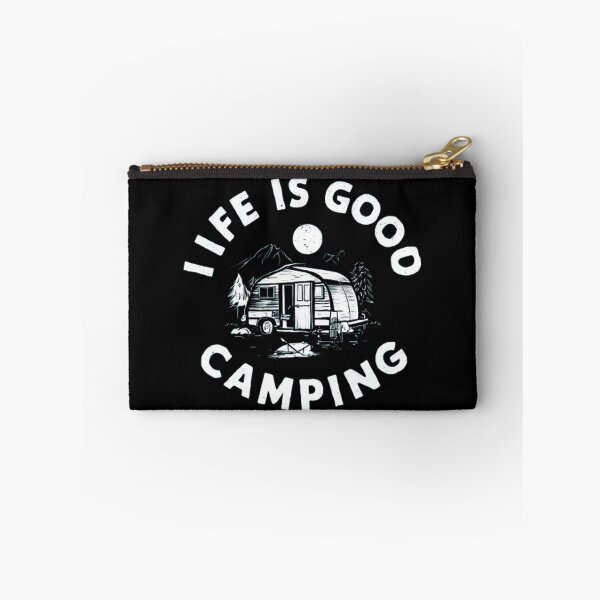 Item preview, Life Is Good Camping  designed and sold by Hairball-Pets.