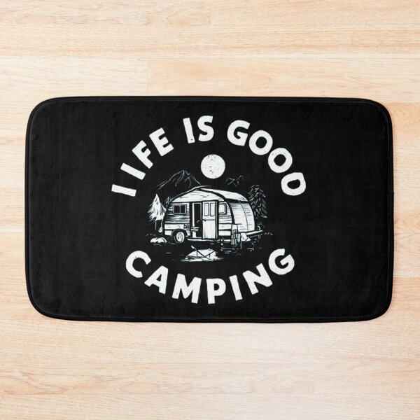 Item preview, Life Is Good Camping  designed and sold by Hairball-Pets.
