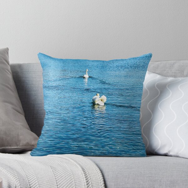 Item preview, Two swans swimming away designed and sold by Ruth Curtis.