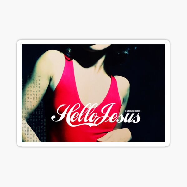 Hello Jesus Sticker