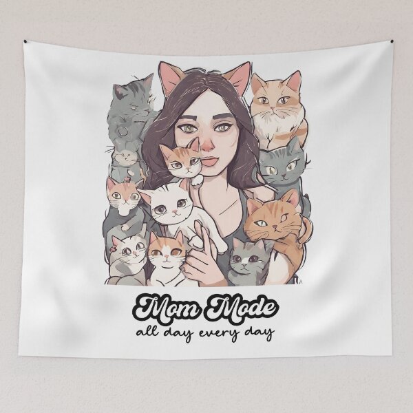 Item preview, Cat Mom, Mom Mode designed and sold by FitEnvy.