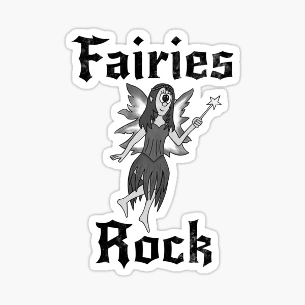 Item preview, Fairies Rock, Fairy Musician Goth designed and sold by doodlerob.