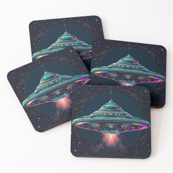 Item preview, Colorful Alien Flying Saucer designed and sold by dcrc.