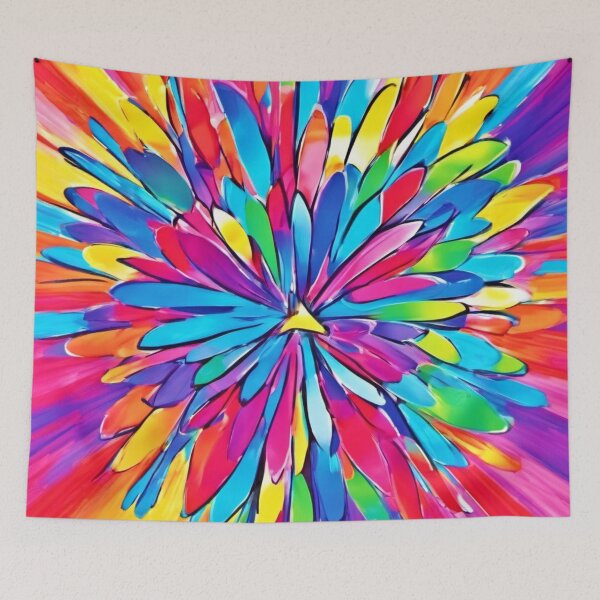 Item preview, Vibrant & Colorful Abstract Art designed and sold by Health And Fitness Posts e-Store.