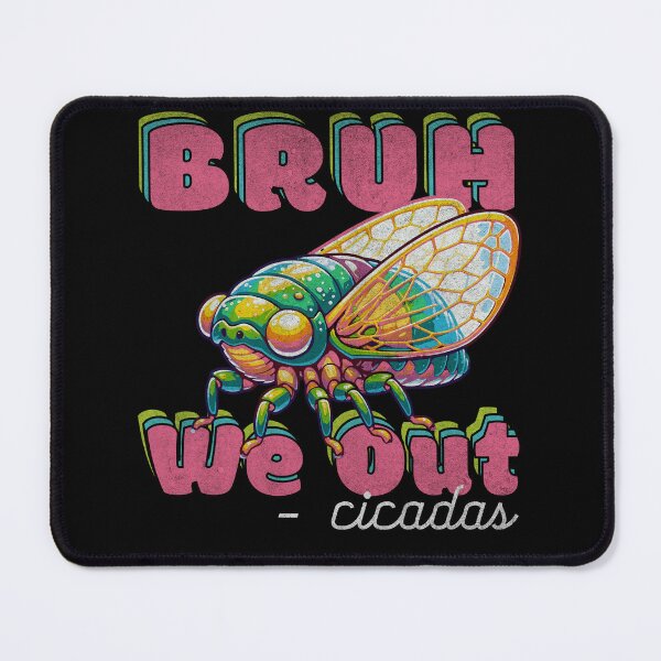 Item preview, Cicada Bruh We Out Cicadas Retro Groovy designed and sold by RR-Arts.