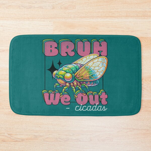 Item preview, Cicada Bruh We Out Cicadas Retro Groovy designed and sold by RR-Arts.