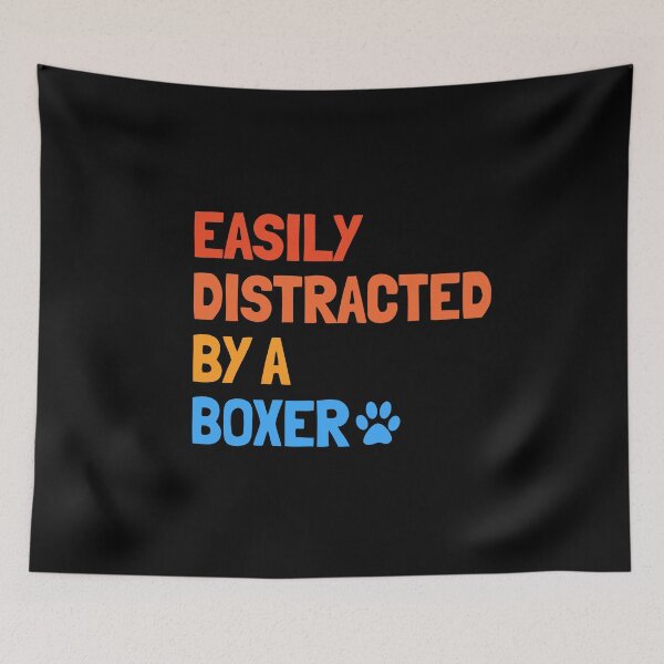 Item preview, Easily Distracted By A Boxer Funny Dog Gift  designed and sold by Guarddogdrive.