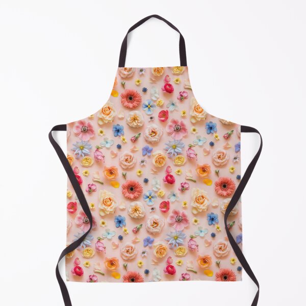 Item preview, A creative flat lay of assorted floral blooms forming designed and sold by sample325.