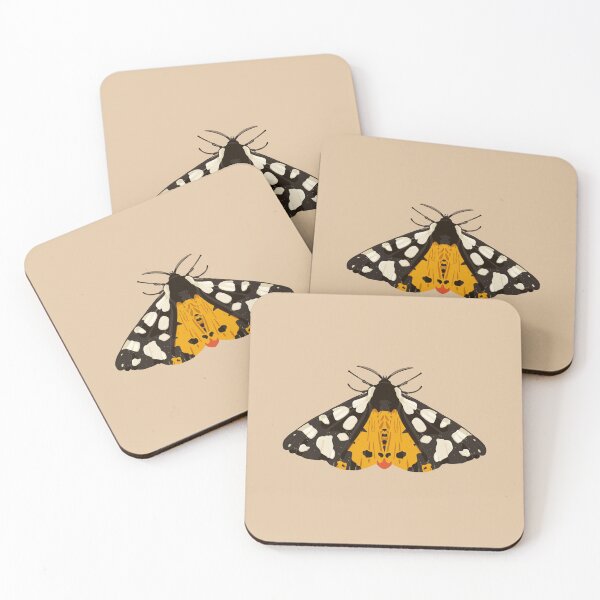 Item preview, Cream Spotted Tiger Moth (Orange) designed and sold by okaymoose.