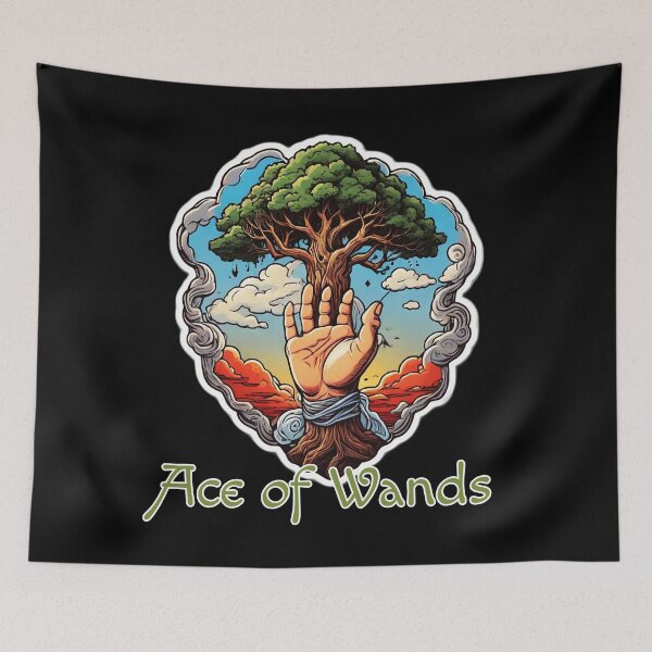 Item preview, Tarot Minor Arcana Ace of Wands Card - Creative Journey designed and sold by Pixel Waite.